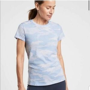 Athleta Organic Daily Camo Crew Tee Medium